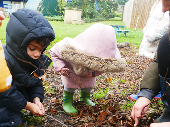 Children playing outdoors