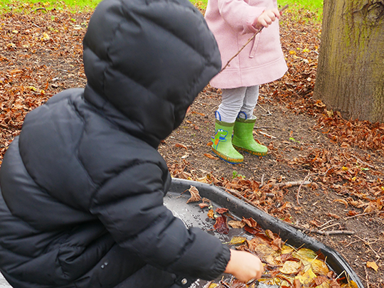 Children playing outdoors