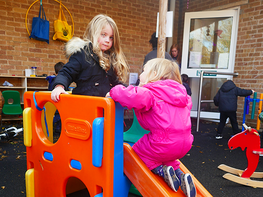 Children playing outdoors