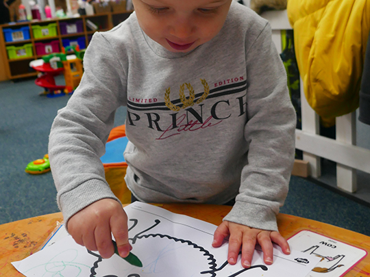 Child drawing