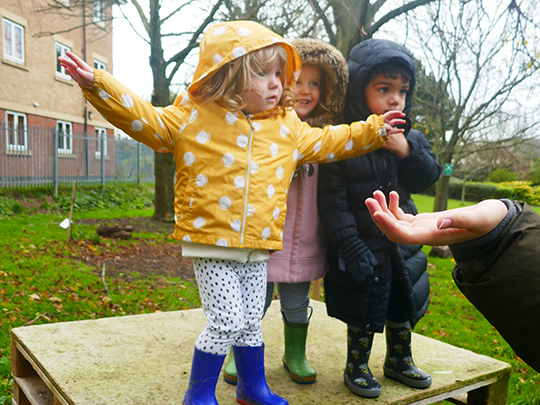 Children playing outdoors